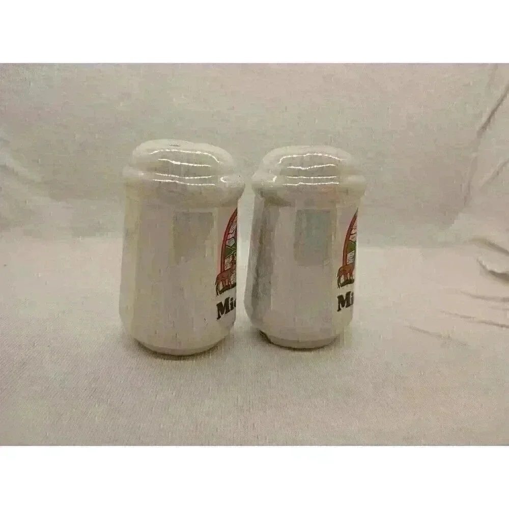 VTG Michigan Souvenir Ceramic Salt & Pepper Shakers Water Wonderland Collectable